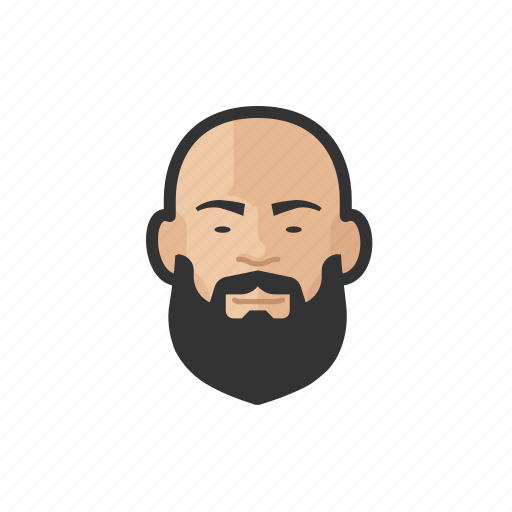 Man, heavy, wifebeater, beard, asian icon - Download on Iconfinder