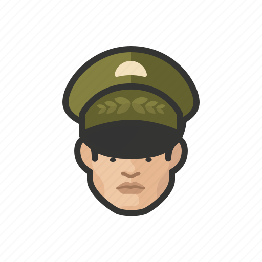 Military, general, asian, male, face, man icon - Download on Iconfinder