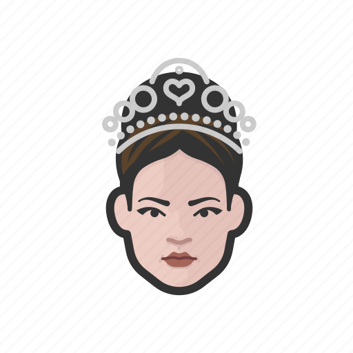 Woman, tiara, princess, pageant, white, avatar icon - Download on Iconfinder