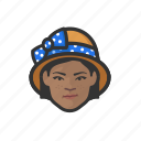 avatar, cloche, hat, woman, african 