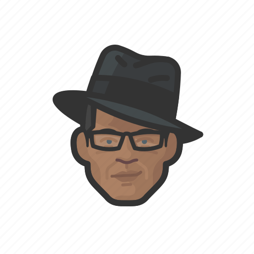Avatar, trenchcoat, investigator, african icon - Download on Iconfinder