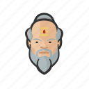 buddhist, monk, beard, asian 
