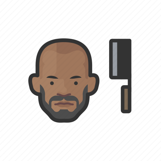Butcher, black, male icon - Download on Iconfinder