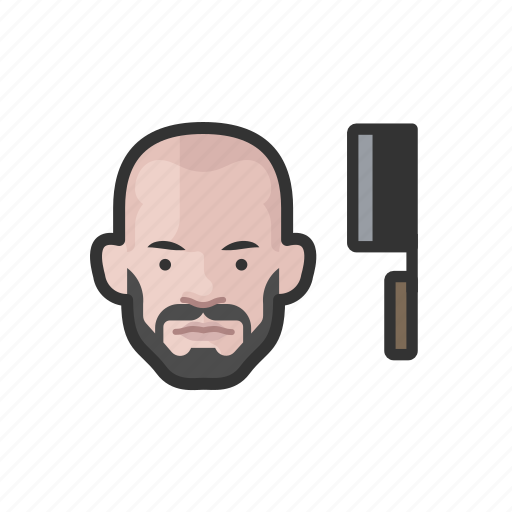 Butcher, white, male icon - Download on Iconfinder