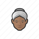 senior citizen, old woman, black woman, woman, avatar, grandmother 
