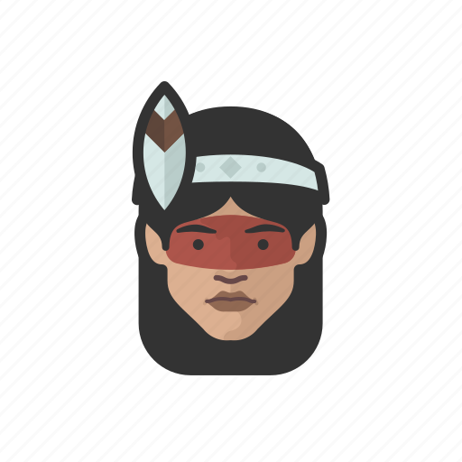 Traditional, attire, native, female, avatar, face icon - Download on Iconfinder