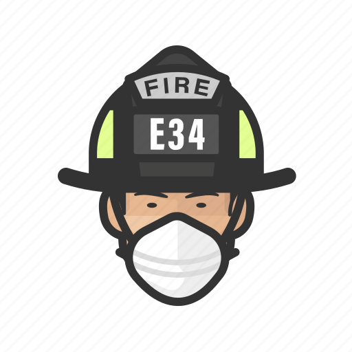 Avatar, firefighter, asian, male, coronavirus icon - Download on Iconfinder
