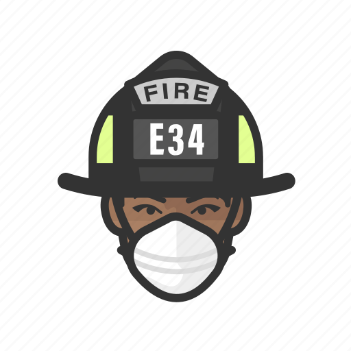 Avatar, firefighter, black, female, coronavirus icon - Download on Iconfinder