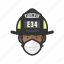 avatar, firefighter, black, male, coronavirus 