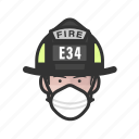 avatar, firefighter, white, male, coronavirus