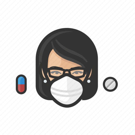 Avatar, pharmacist, asian, female, coronavirus icon - Download on Iconfinder