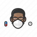 avatar, pharmacist, black, male, coronavirus 