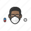 avatar, pharmacist, black, male, coronavirus 
