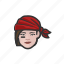 avatar, pirate, woman, caucasian 