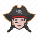 avatar, pirate, woman, caucasian 