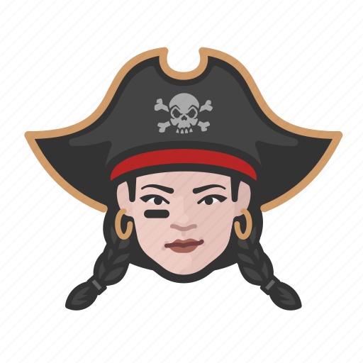 Avatar, pirate, woman, caucasian icon - Download on Iconfinder