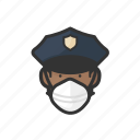 avatar, police, black, male, coronavirus 