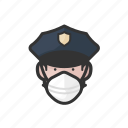 avatar, police, white, male, coronavirus