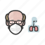 avatar, pulmonologist, white, male, coronavirus 