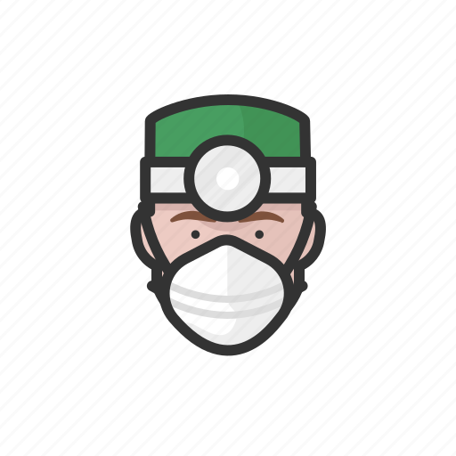 Avatar, surgeon, white, male, coronavirus icon - Download on Iconfinder
