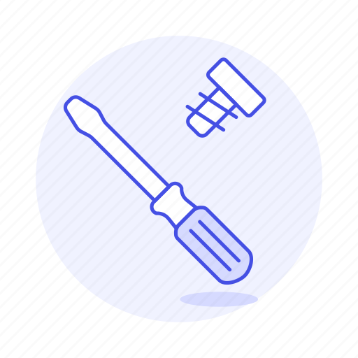 Bolt, construction, factory, manufacture, screw, screwdriver, tools icon - Download on Iconfinder