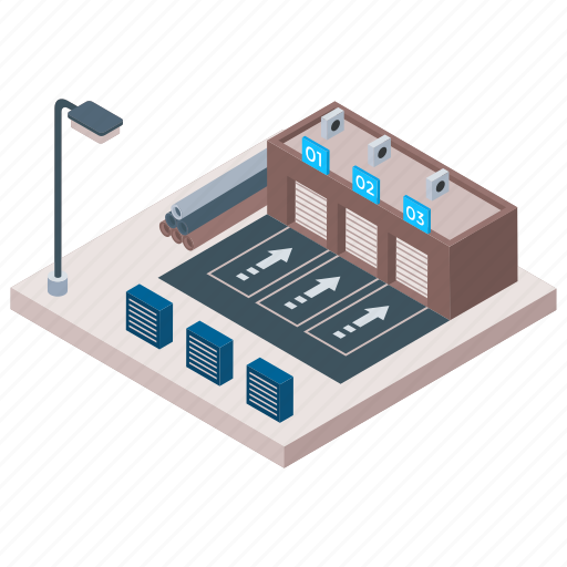 Commercial building, manufacturing plant, warehouse building, warehouse logistic, warehouse unit icon - Download on Iconfinder