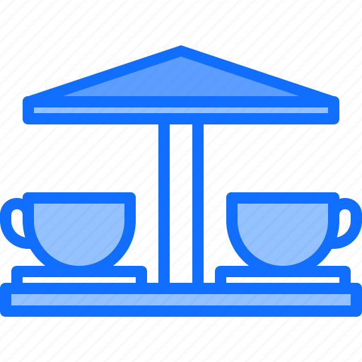 Carousel, cup, attraction, amusement, park, fair icon - Download on Iconfinder
