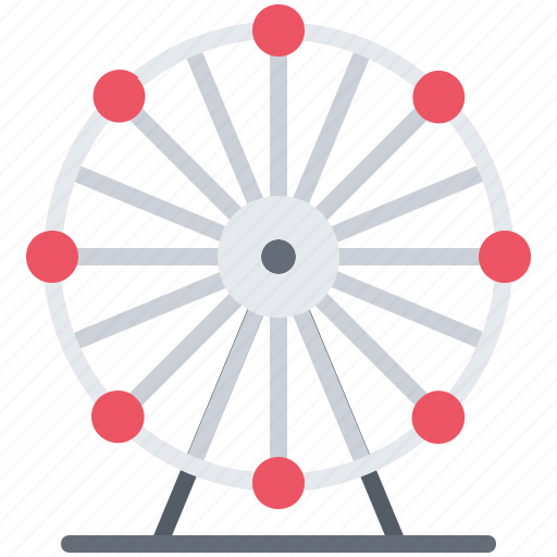Ferris, wheel, attraction, amusement, park, fair icon - Download on Iconfinder