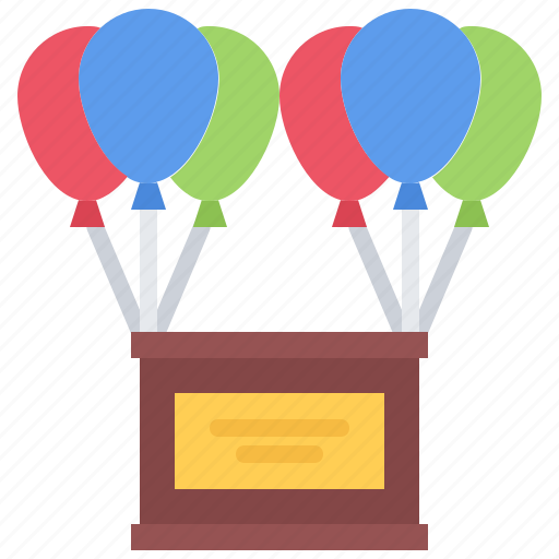 Shop, balloon, helium, attraction, amusement, park, fair icon - Download on Iconfinder