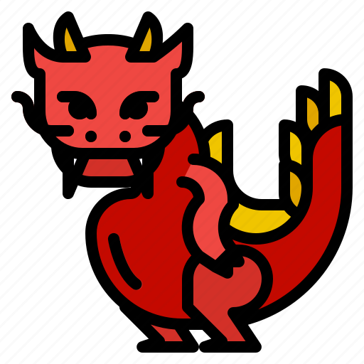 Dragon, monster, fairytale, animal, fire icon - Download on Iconfinder
