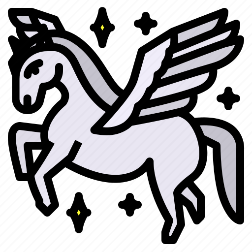 Pegasus, horse, animal, fairytale, creature icon - Download on Iconfinder