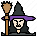 witch, halloween, fairytale, wand, fantasy, broom