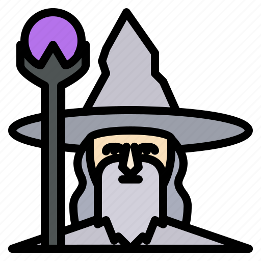 Wizard, fairytale, fantasy, magic, witch, wand icon - Download on Iconfinder