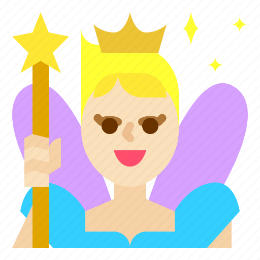 Fairy, godmother, fairytale, magic, wand icon - Download on Iconfinder