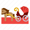 horse, carriage, fairytale, vehicle