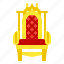 throne, chair, furniture, fairytale, households 