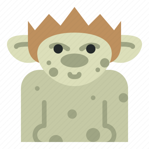 Troll, fairytale, monster, creature, halloween icon - Download on Iconfinder