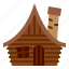 wooden, house, logde, fairytale, home 