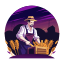 harvester, cultivator, agriculturist, farmer, food crate 