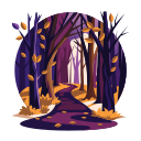 forrest, pathway, autumn, fall, scenery