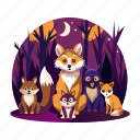 autumn foxes, animal, creatures, nature, specie