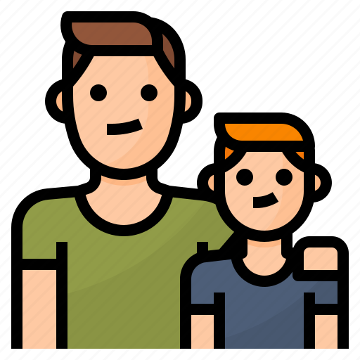 Dad, family, parent, son icon - Download on Iconfinder