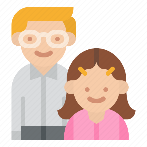 Daughter, family, father, parent icon - Download on Iconfinder