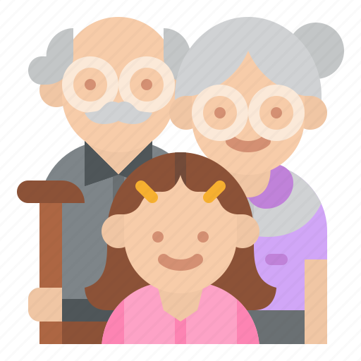 Family, granddaughter, grandpa, grandparent icon - Download on Iconfinder