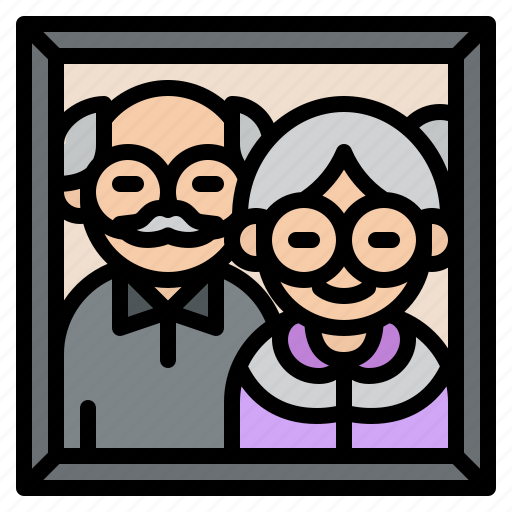 Family, frame, grandparents, picture icon - Download on Iconfinder