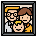 baby, family, frame, parent, picture