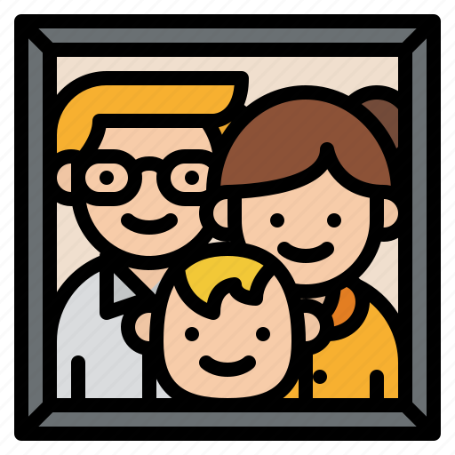 Baby, family, frame, parent, picture icon - Download on Iconfinder