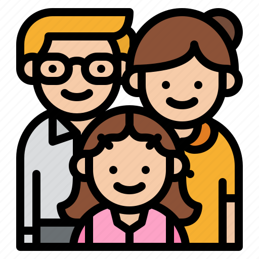 Daughter, family, father, mother icon - Download on Iconfinder