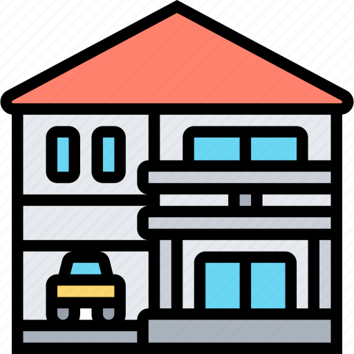 Home, estate, property, house, residential icon - Download on Iconfinder