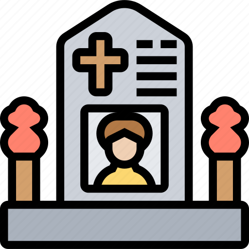 Tombstone, death, gravestone, cemetery, memorial icon - Download on Iconfinder